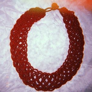 Hand beaded necklace